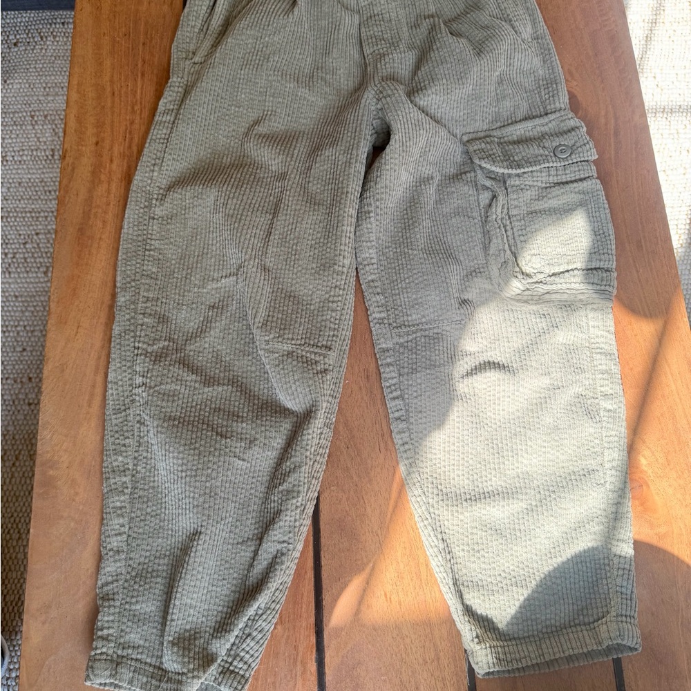 Zara Kids Green Corduroy Trousers